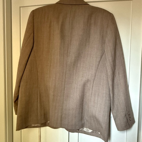 Pendleton 100% Wool Brown Blazer - women’s size 14 petite - Picture 7 of 11